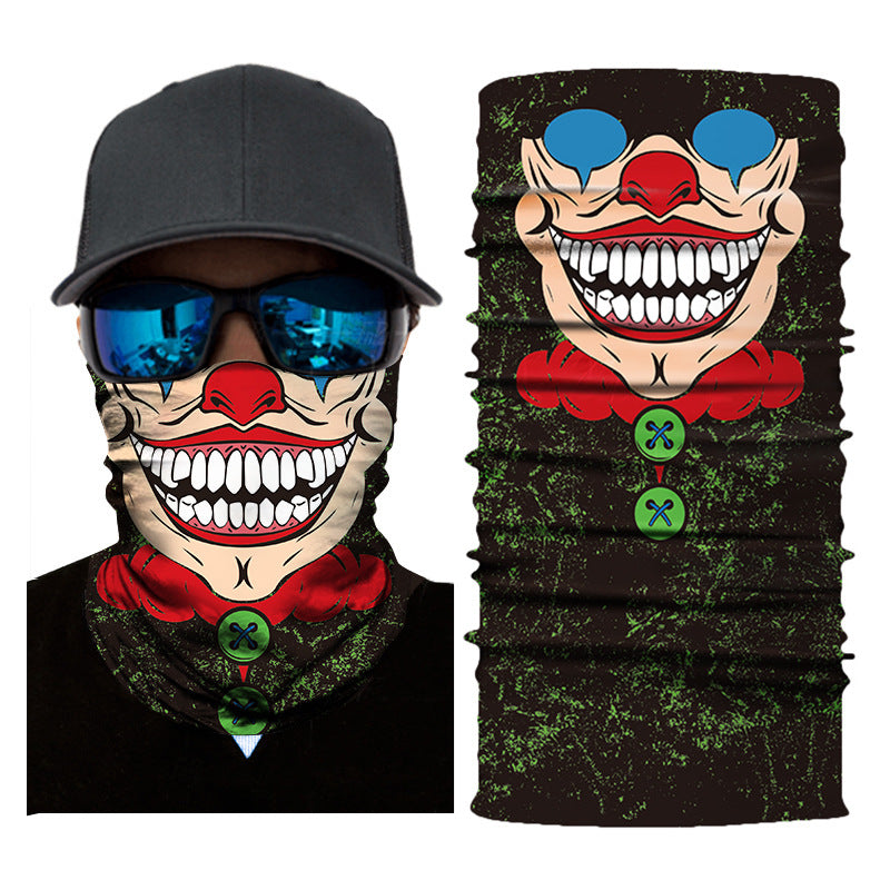 Sun & Wind Riding Mask — Graphic Face Cover for Outdoor Wanderers