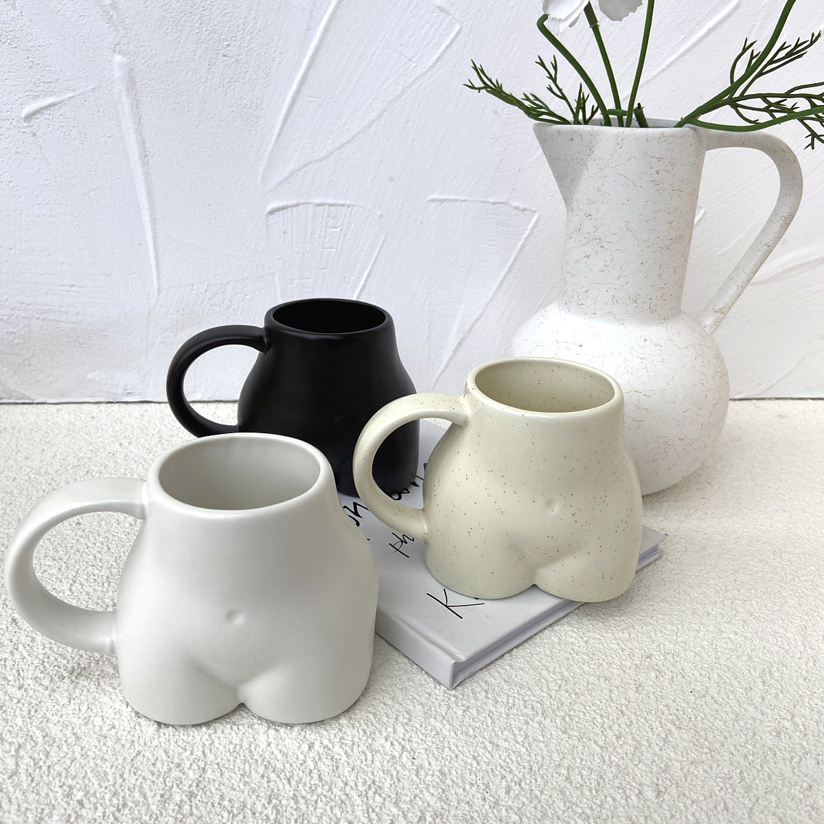 Butt-Shaped Ceramic Mug - Cheeky Coffee Cup