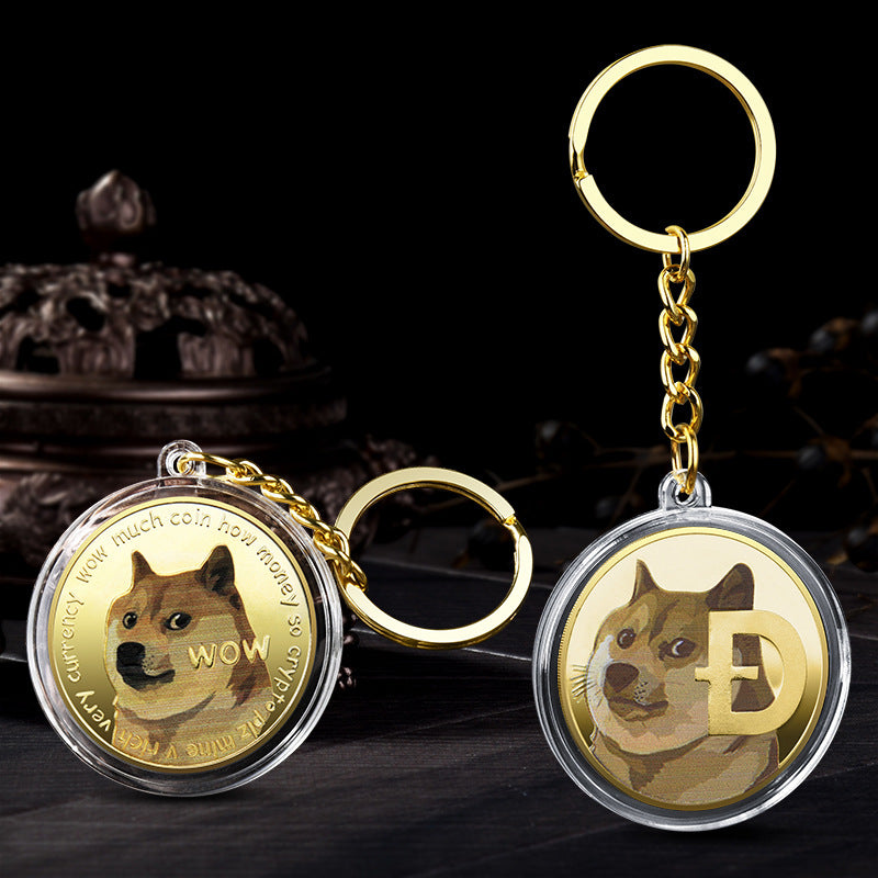 Dogecoin Keychain - Internet Culture Artifact