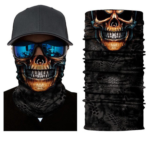 Sun & Wind Riding Mask — Graphic Face Cover for Outdoor Wanderers