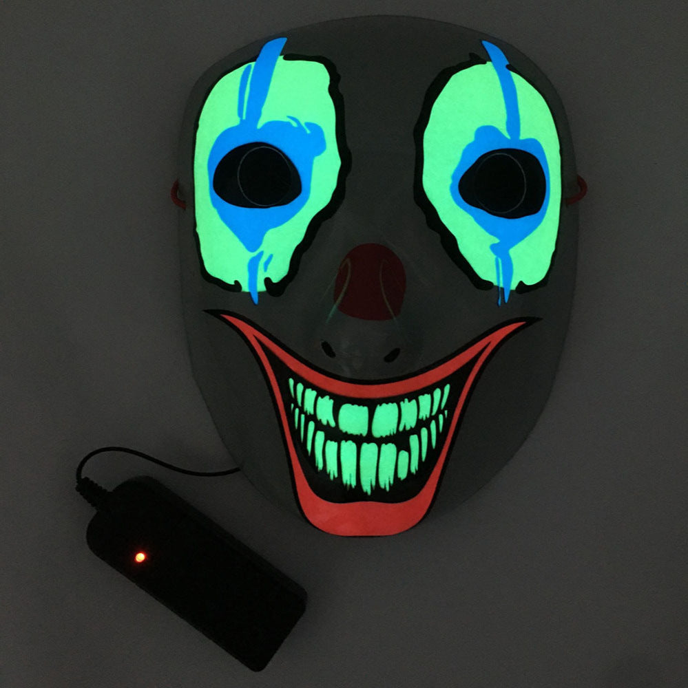 Glowing Skull Mask — Light-Up Halloween Face Cover