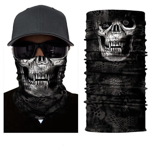 Sun & Wind Riding Mask — Graphic Face Cover for Outdoor Wanderers