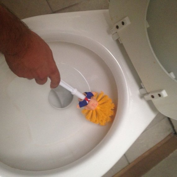 Trump Toilet Brush - Political Satire Gag Gift