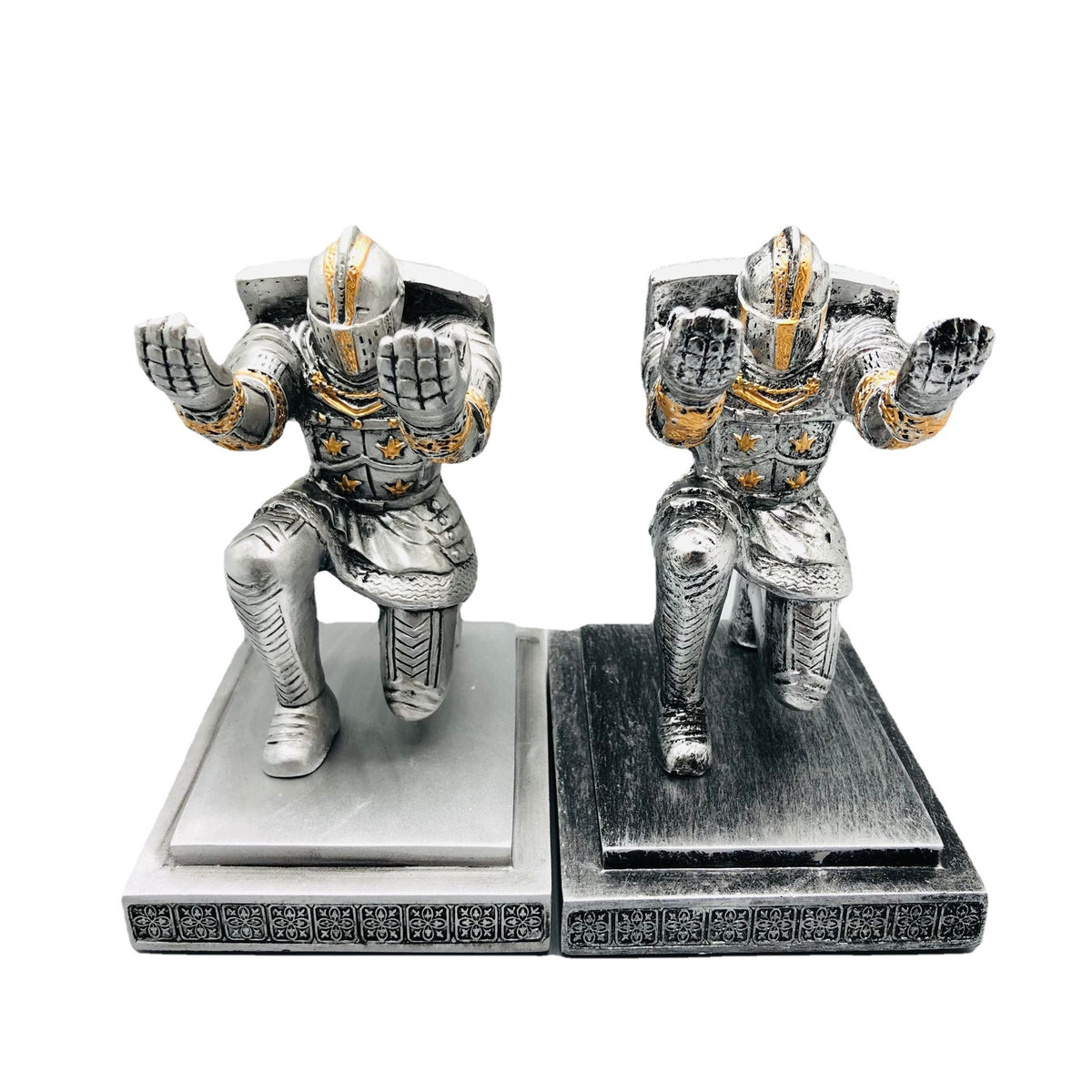 Shield Knight Pen Holder - Medieval Desk Guardian