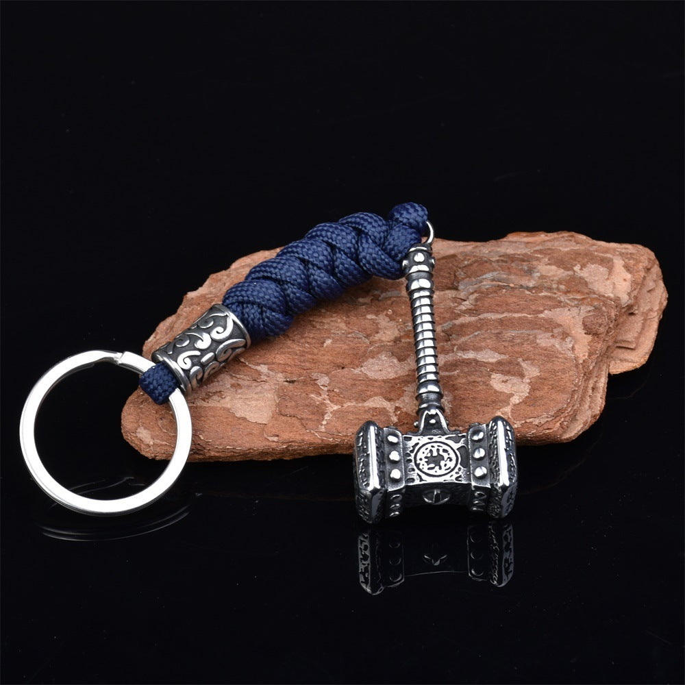 Mjölnir Hammer Keychain - Viking Talisman