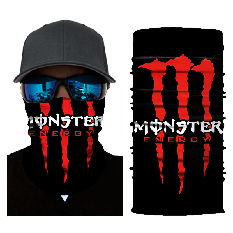 Sun & Wind Riding Mask — Graphic Face Cover for Outdoor Wanderers