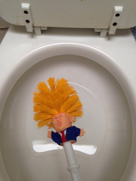 Trump Toilet Brush - Political Satire Gag Gift