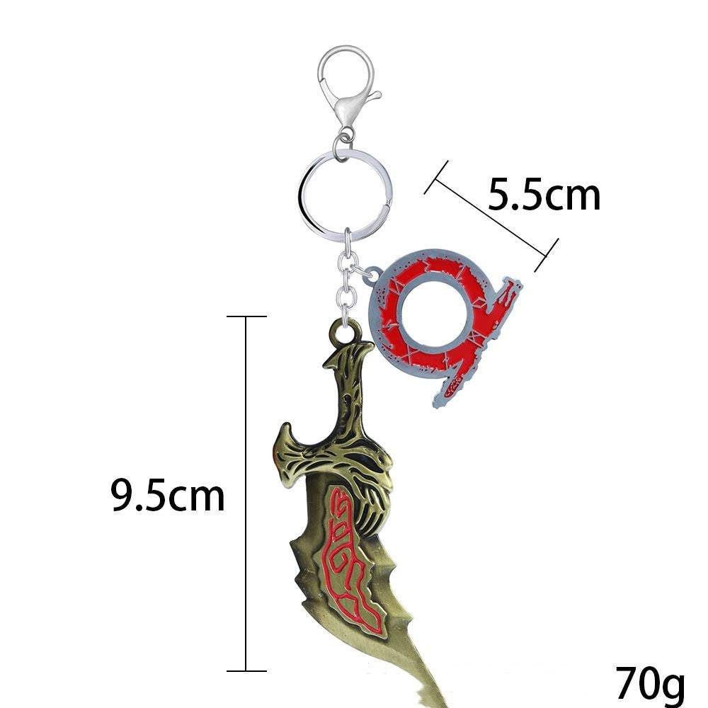 Kratos keychain variant A2 — God of War fan collectible, unisex keychain