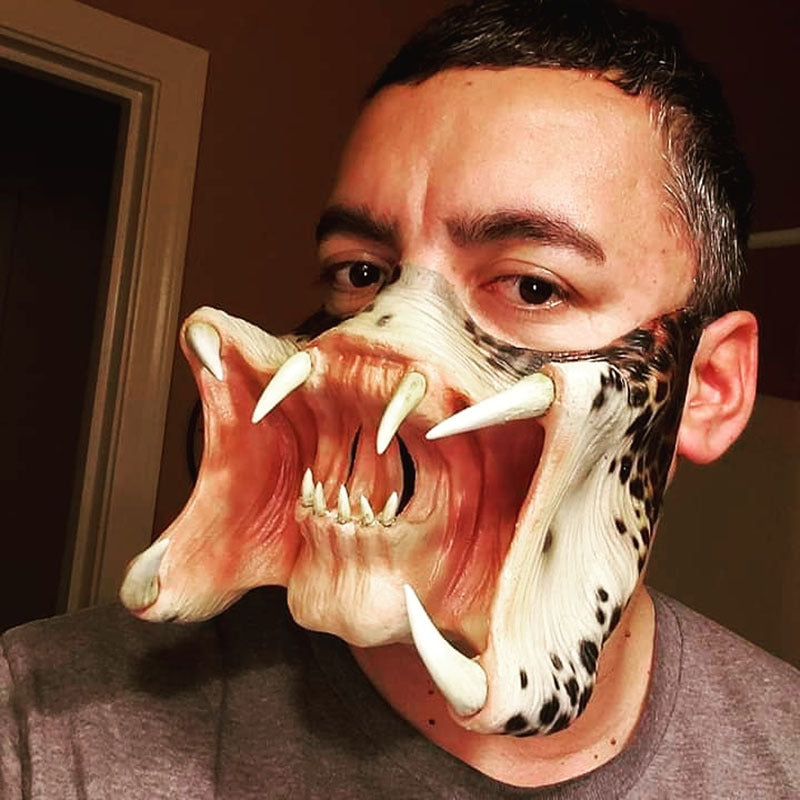 The Cannibal — Latex Half Face Mask for Those Who Dress with Intent